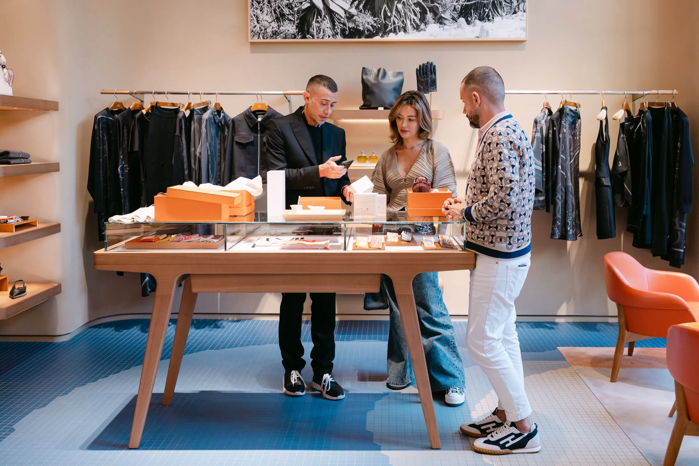 Hermès — Presentación de colección de hombre, Barcelona. Fotografía de Noomadik.