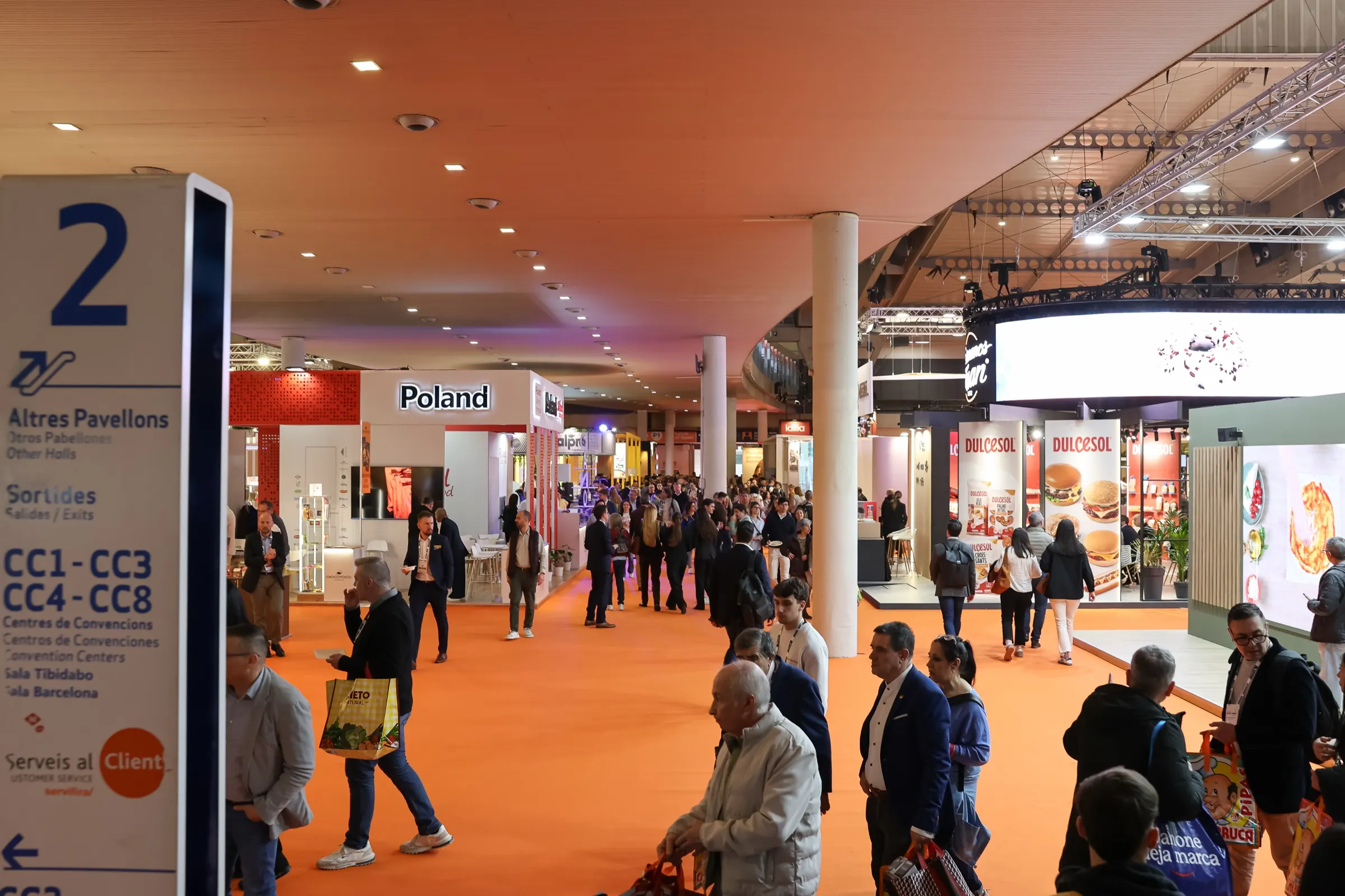 Italian Trade Agency — Pabellón de Italia en Alimentaria, Fira Barcelona Gran Via. Fotografía de Noomadik.