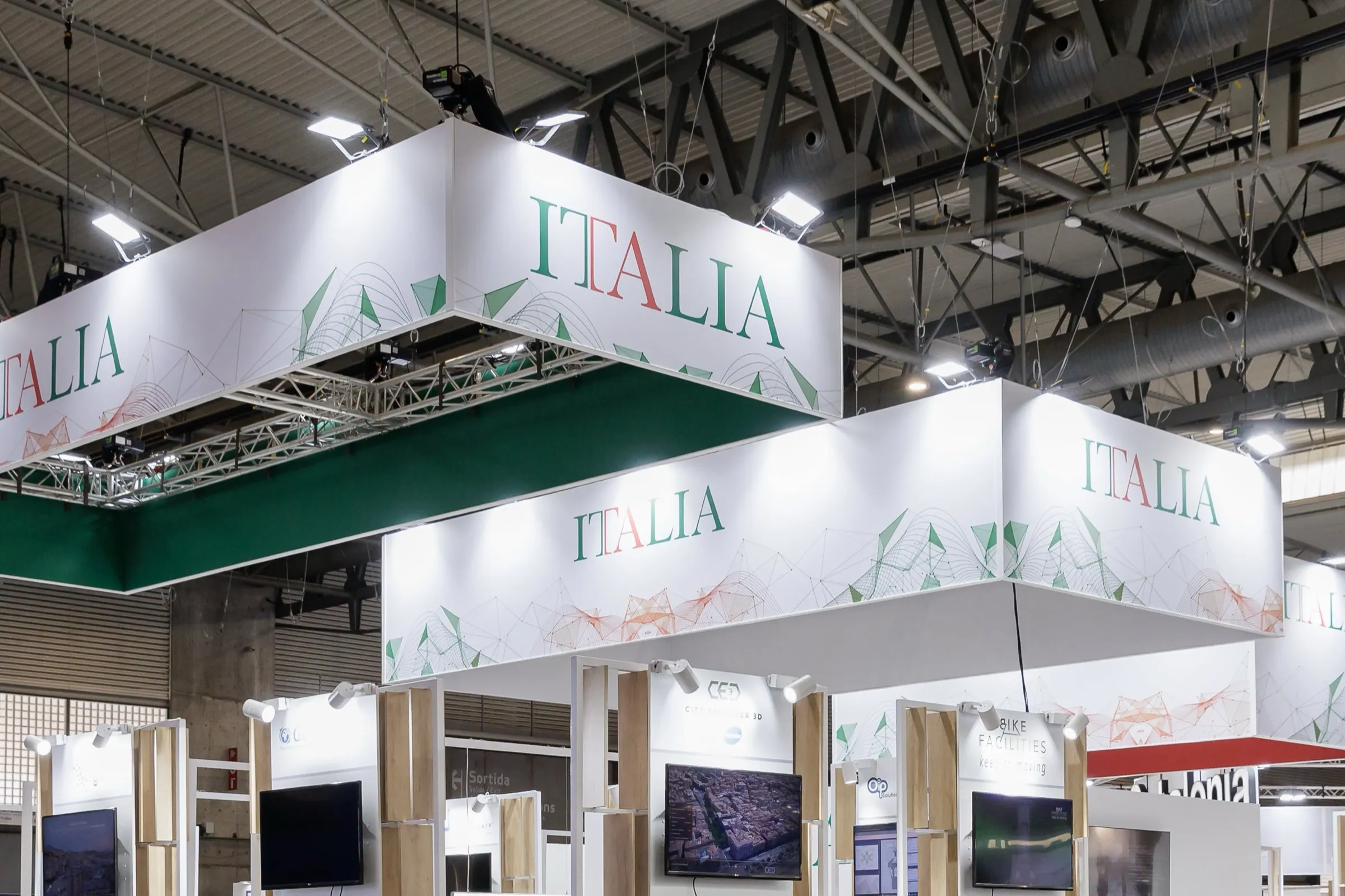 Italian Trade Agency — Pabellón de Italia en Smart City Expo World Congress, Fira Gran Via, Barcelona. Fotografía de Noomadik.
