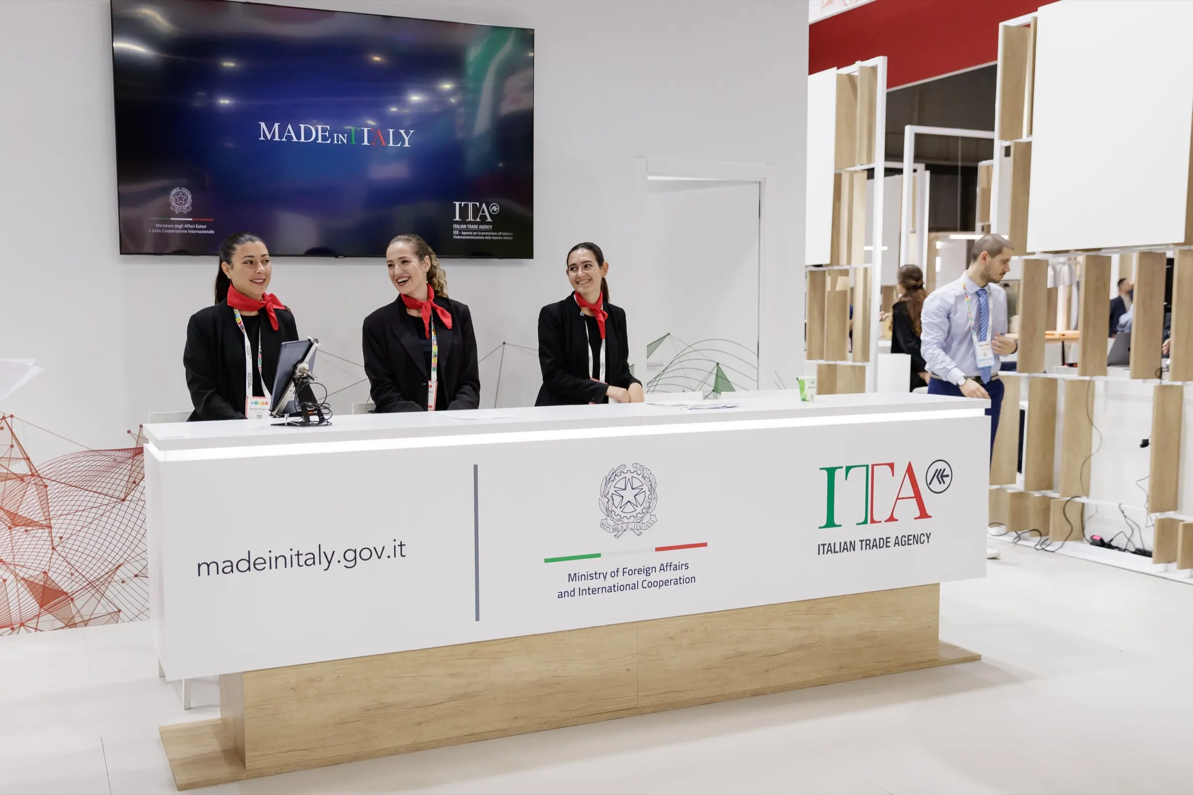 Italian Trade Agency — Pabellón de Italia en Smart City Expo World Congress, Fira Gran Via, Barcelona. Fotografía de Noomadik.
